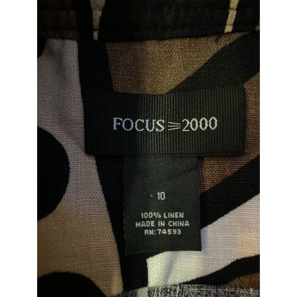 Focus 2000 Blazer Womens 10 Used 100% Linen - Picture 13 of 16